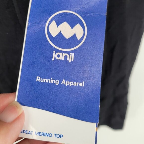 Janji Repeat Merino Long Sleeve Running Shirt Black Size Small - Picture 6 of 15
